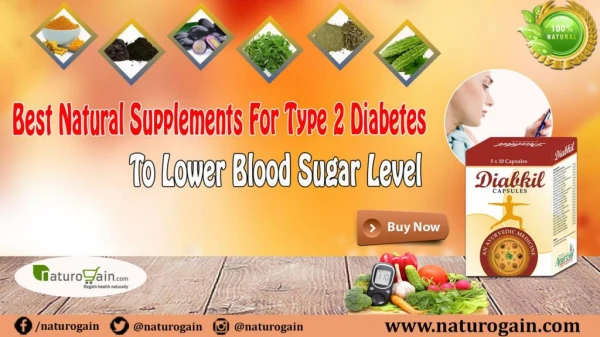 Best Natural Supplements for Type 2 Diabetes to Lower Blood Sugar Level