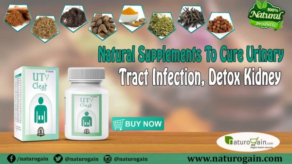 Natural Supplements to Cure Urinary Tract Infection, Detox Kidney
