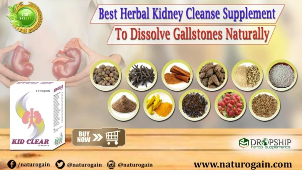 Best Herbal Kidney Cleanse Supplement to Dissolve Gallstones Naturally