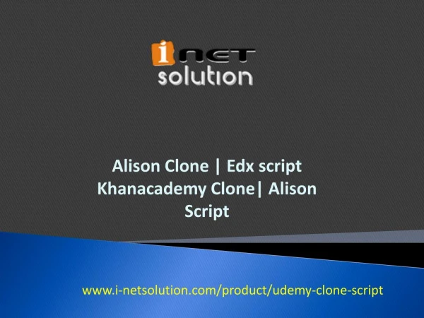 Alison Clone | Edx script | Khanacademy Clone