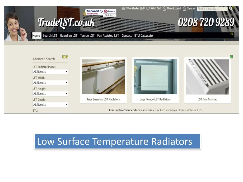 low surface temperature radiators