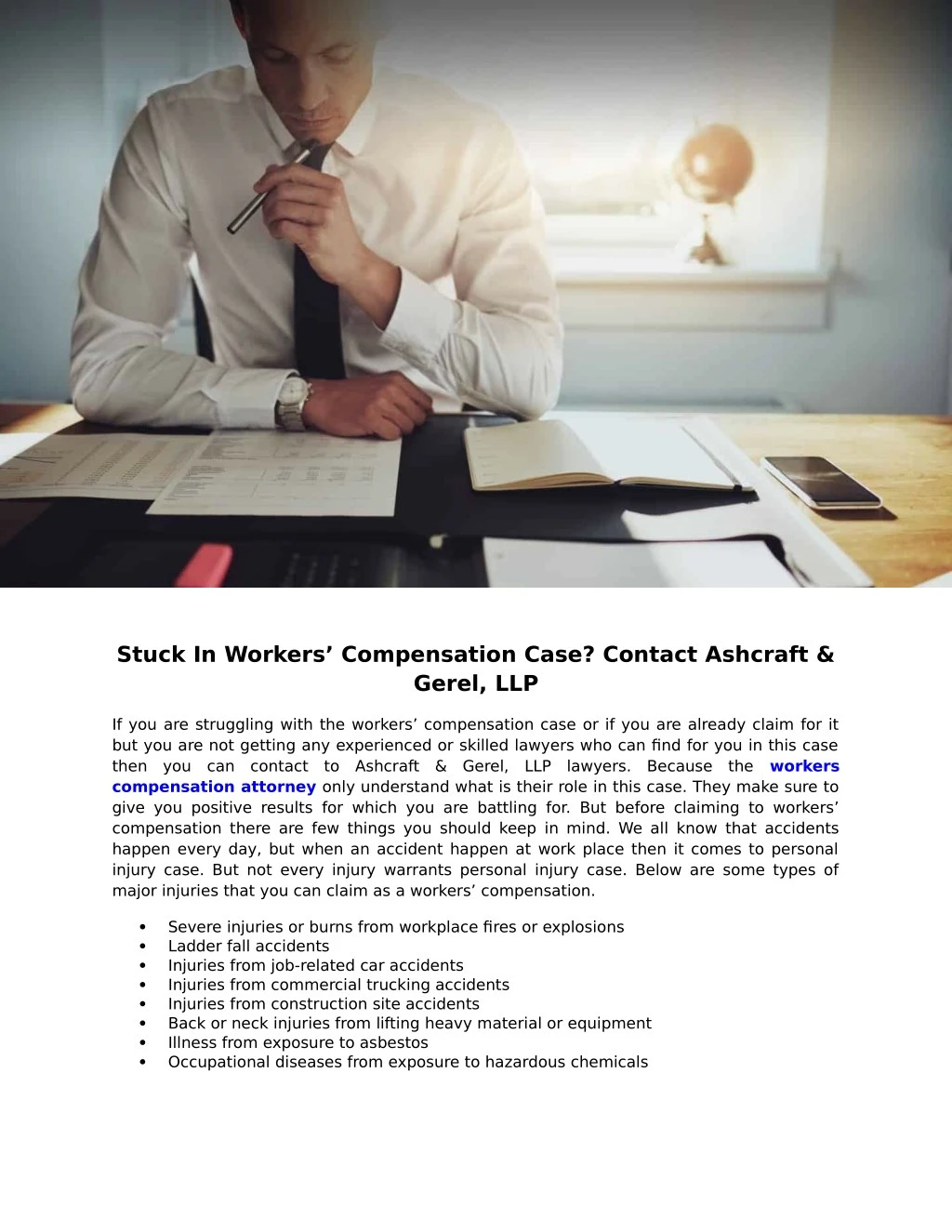stuck in workers compensation case contact