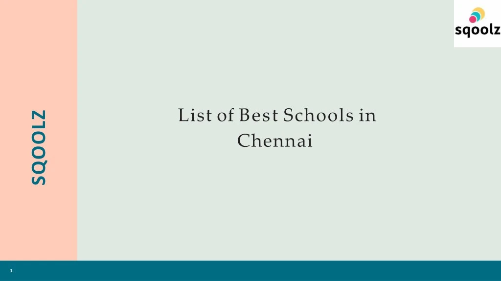list of best schools in chennai