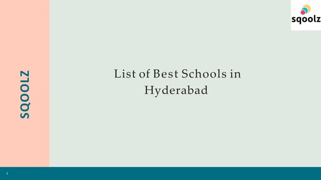 list of best schools in hyderabad
