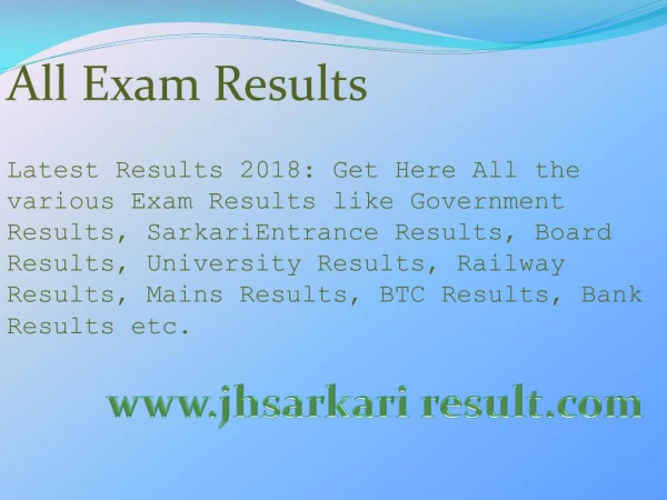 all exam results