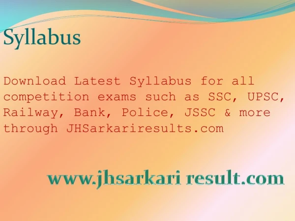 syllabus