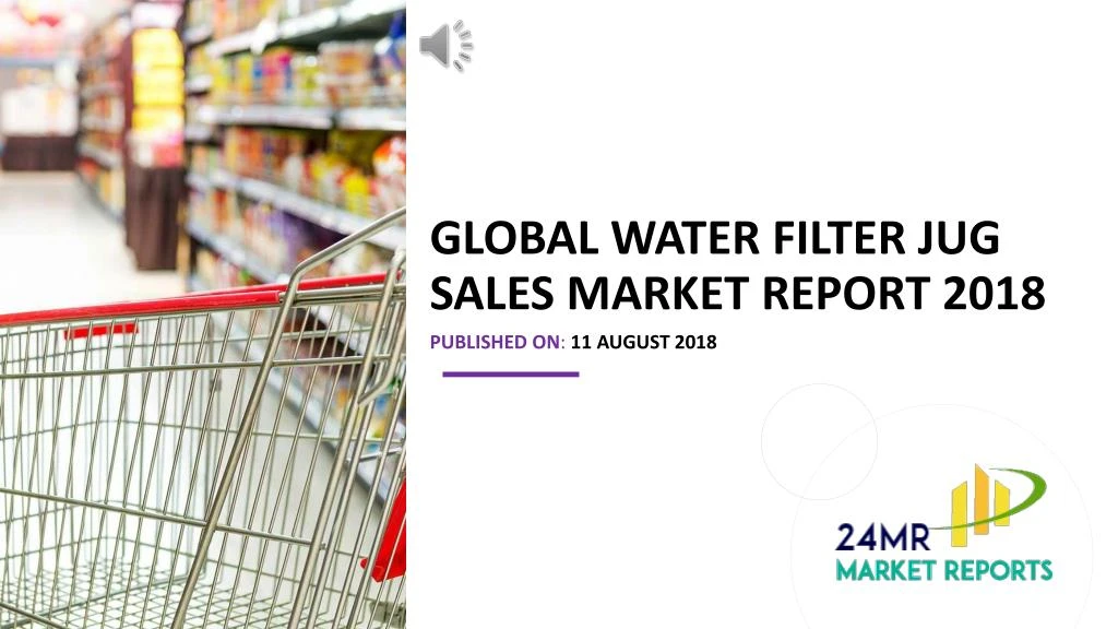global water filter jug sales market report 2018