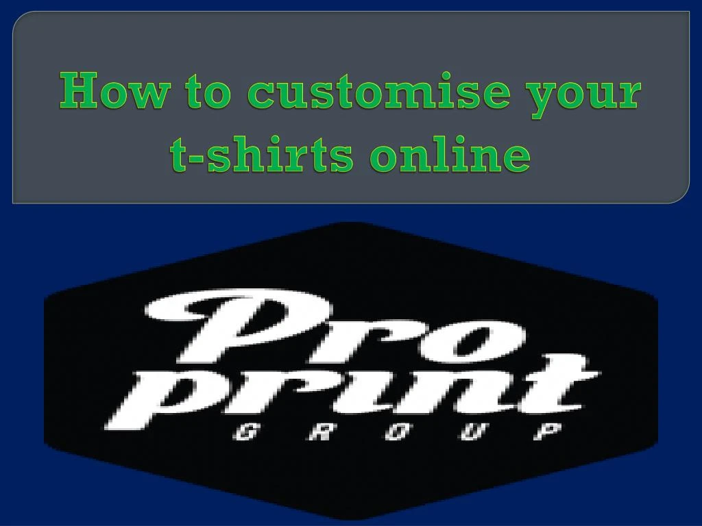how to customise your t shirts online