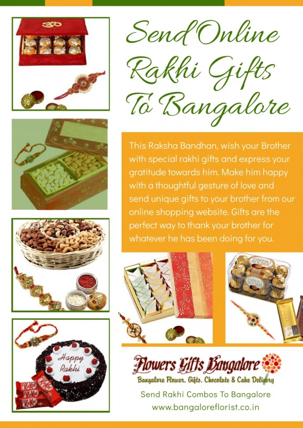 Send Online Rakhi Gifts To Bangalore
