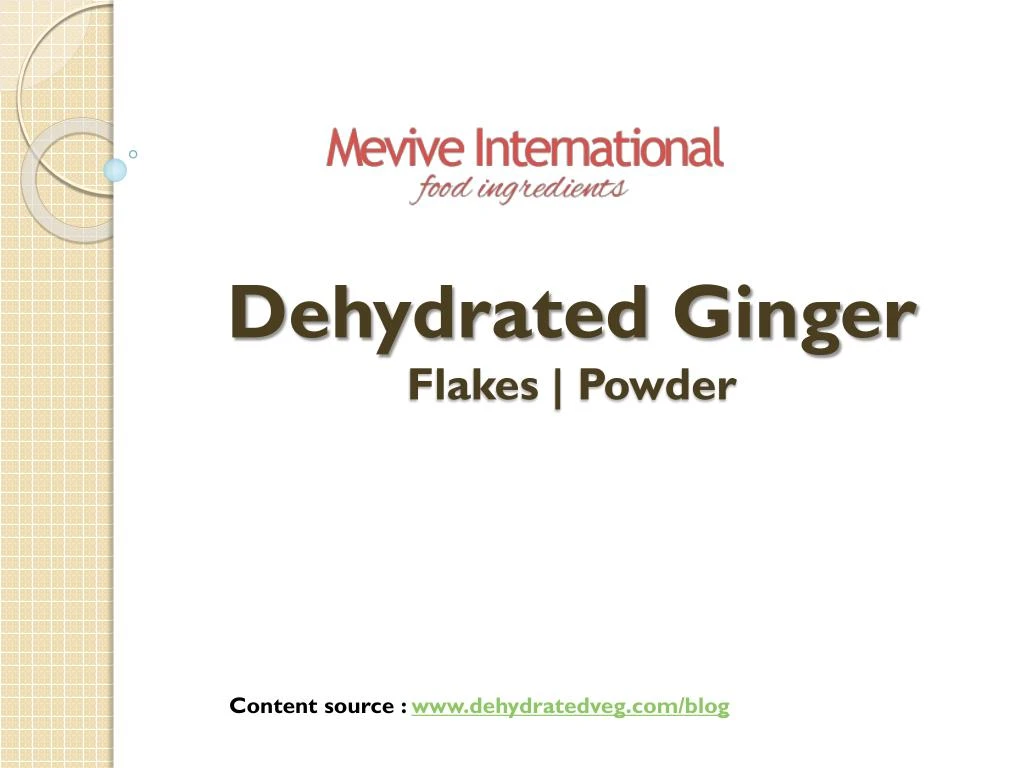 dehydrated ginger flakes powder