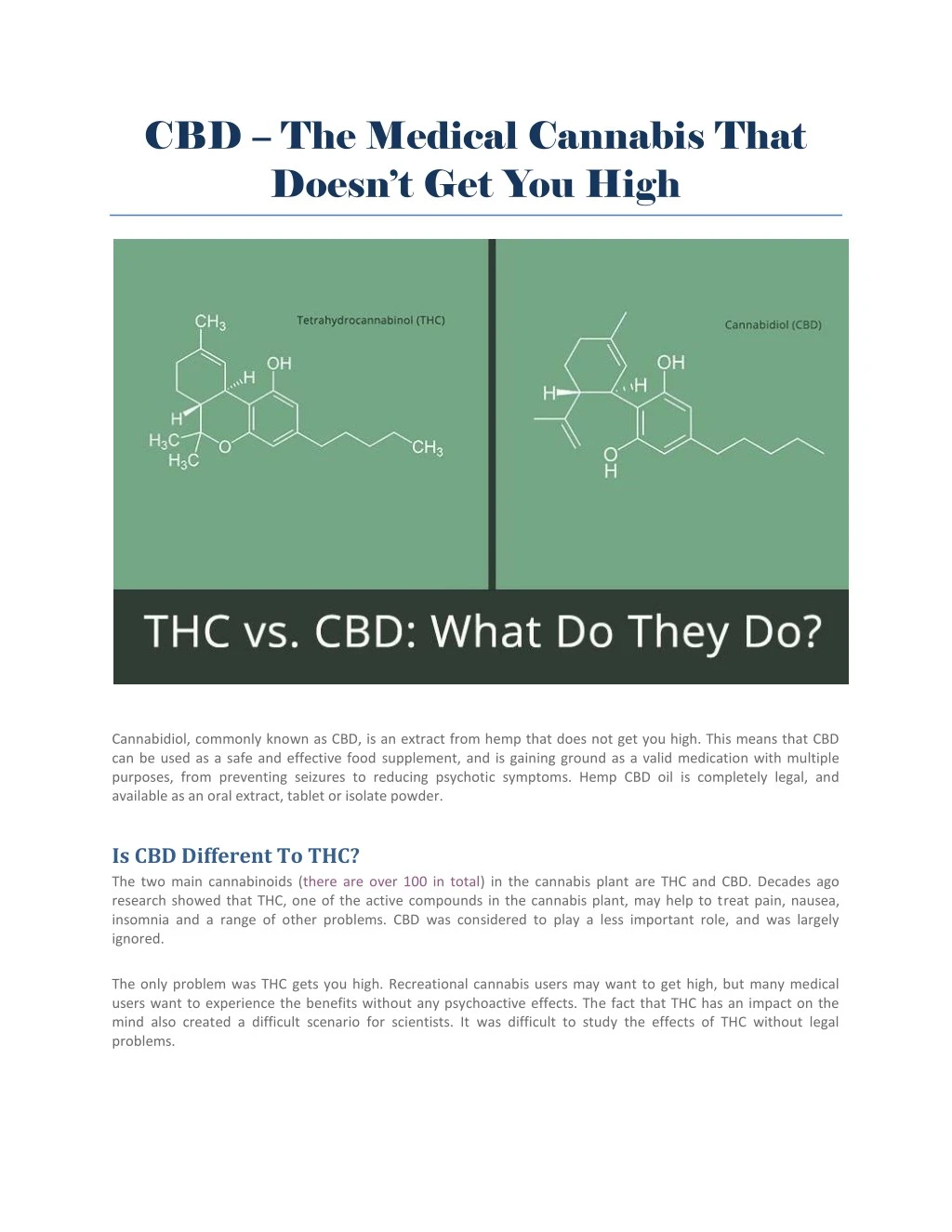 cbd the medical cannabis that doesn t get you high