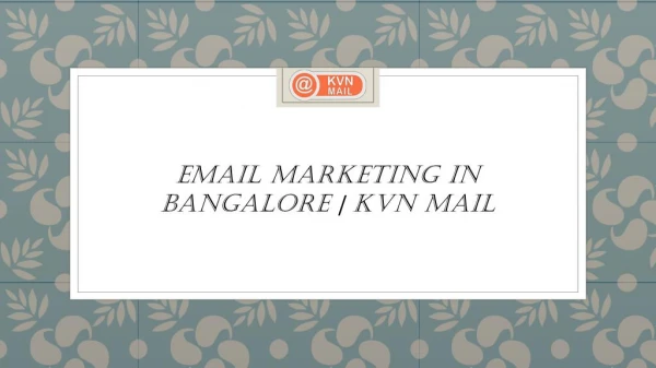 Email Marketing in Bangalore