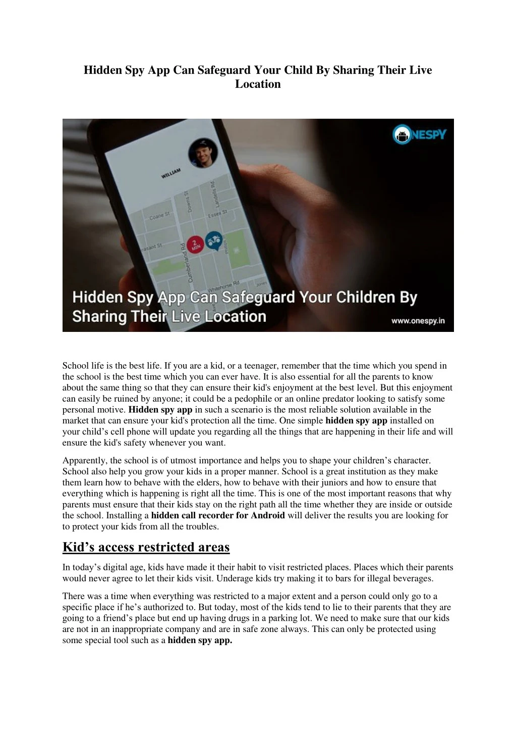 hidden spy app can safeguard your child