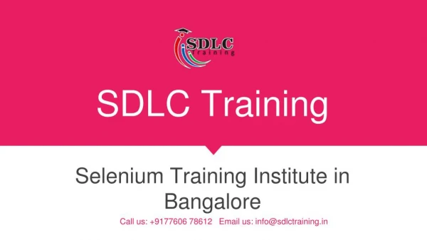 Job oriented Selenium Course Training in Marathahalli, Bangalore