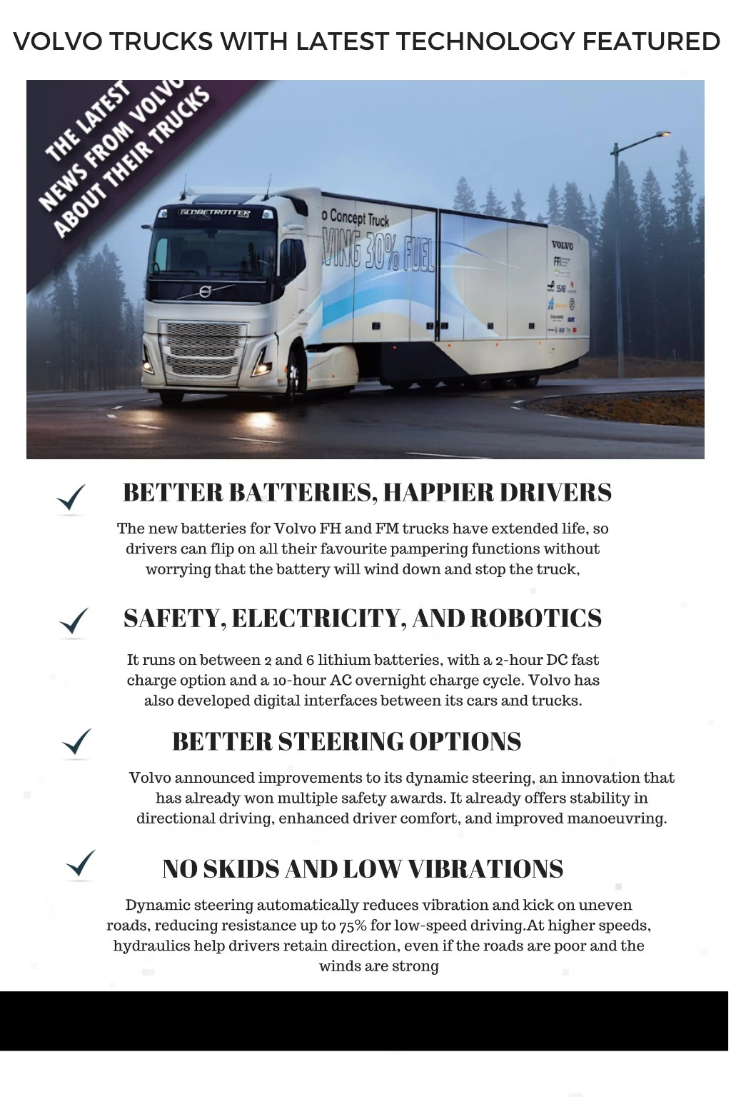 volvo trucks with latest technology featured