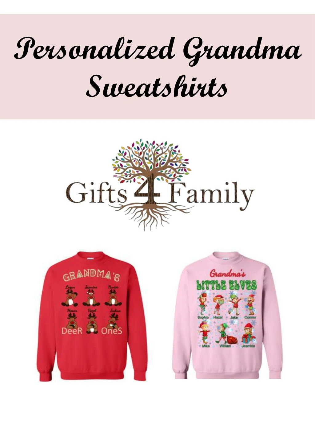 personalized grandma sweatshirts