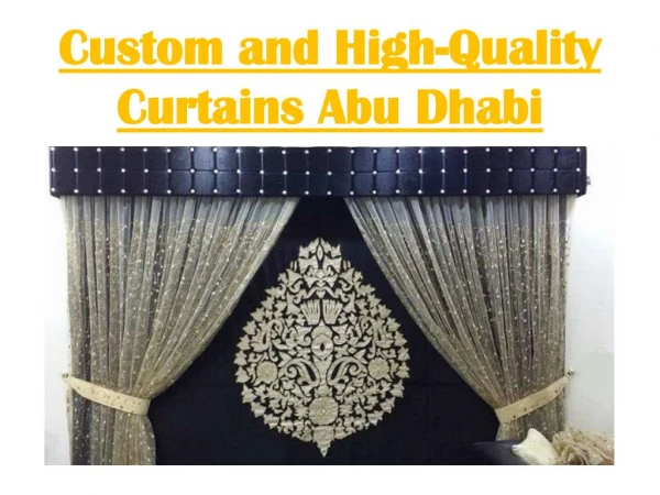 Curtain Shops in Abu Dhabi