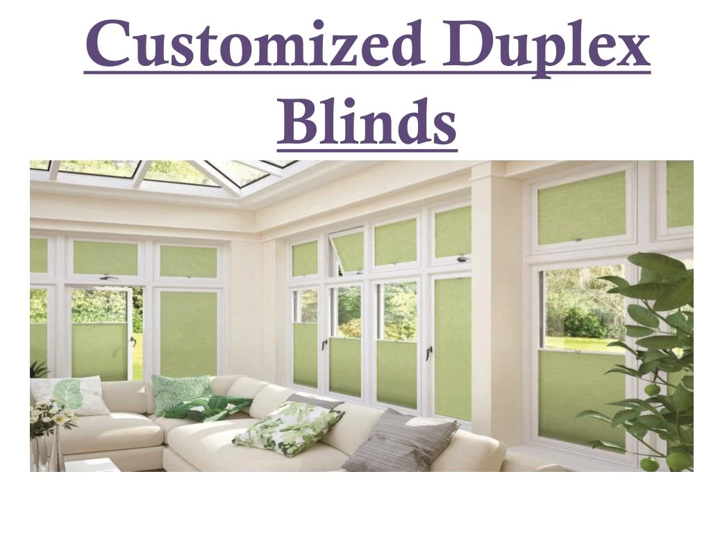 c ustomized duplex blinds