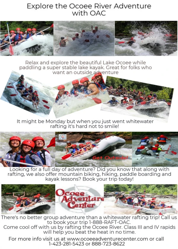Explore the Ocoee River Adventure with OAC