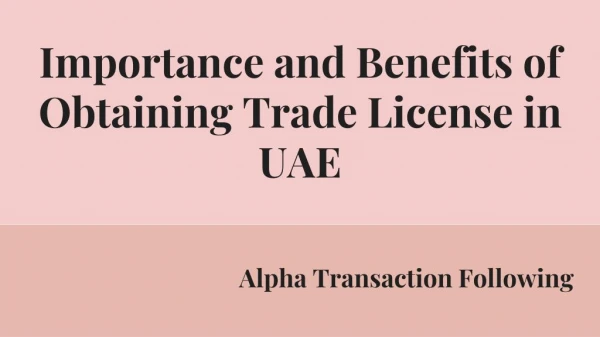 Trade License in Abu Dhabi - Alpha Group UAE