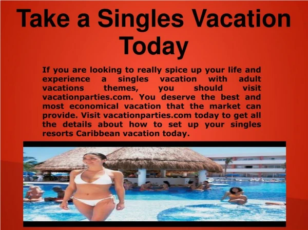 Vacation For Singles in Jamaica