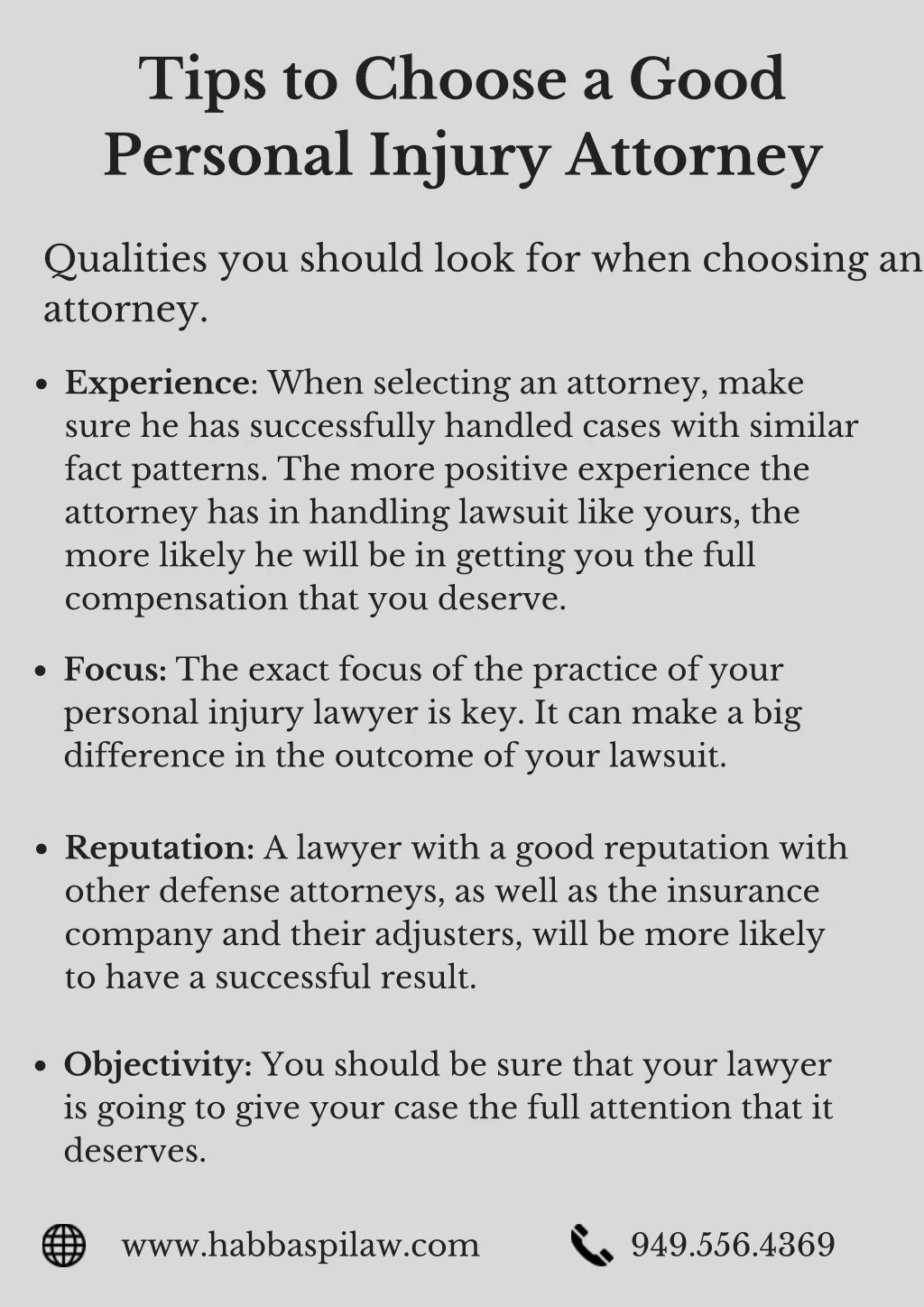 tips to choose a good personal injury attorney