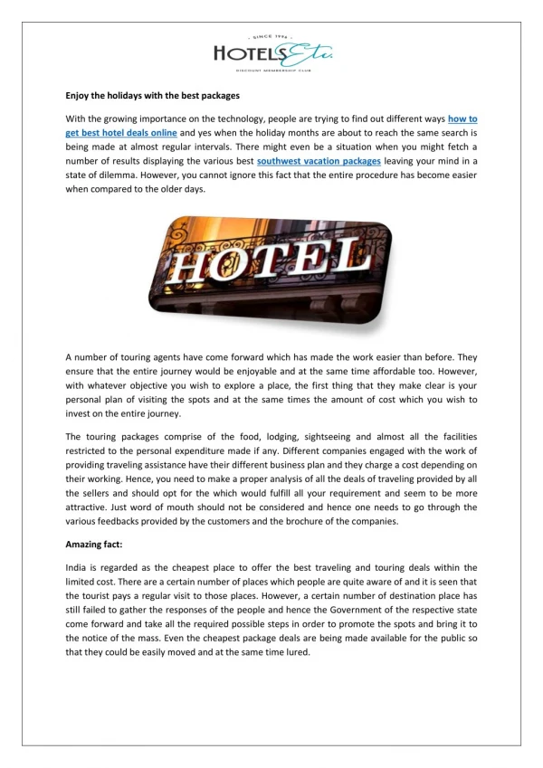 How to get hotel discounts