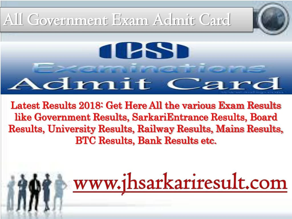 all government exam admit card