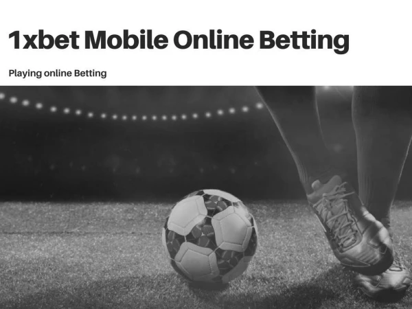 1Xbet mobil