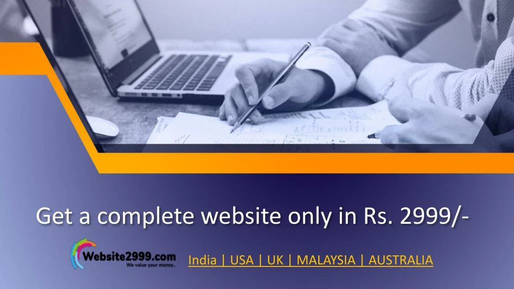 get a complete website only in rs 2999