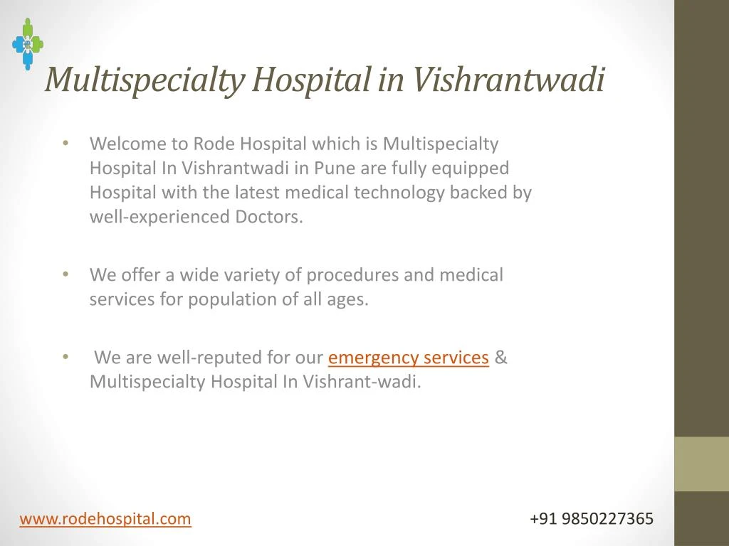 multispecialty hospital in vishrantwadi