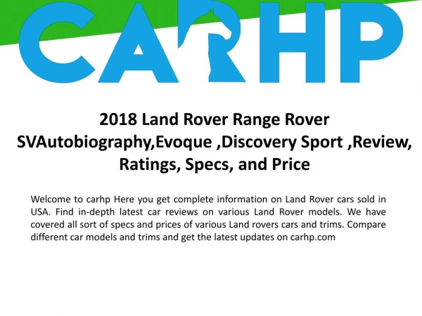 Land Rover Car Reviews