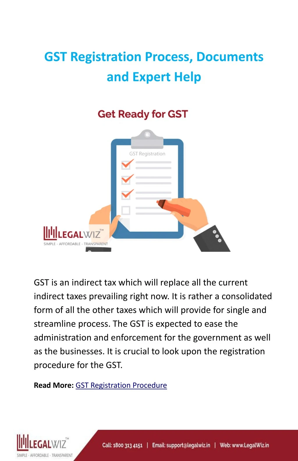 gst registration process documents and expert help