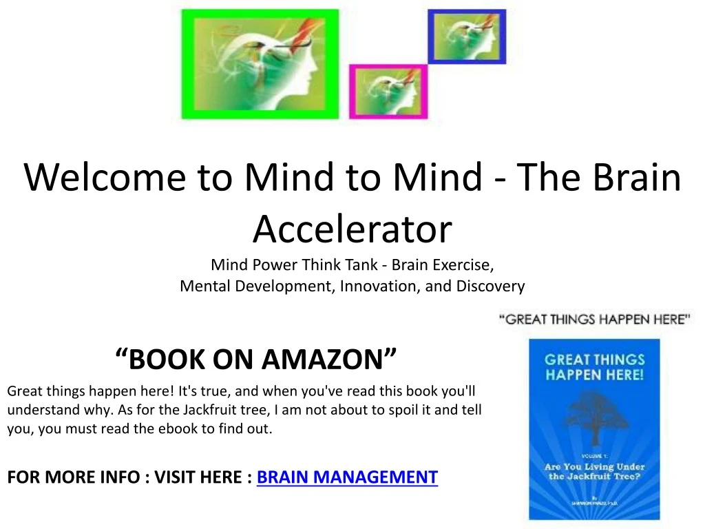 welcome to mind to mind the brain accelerator