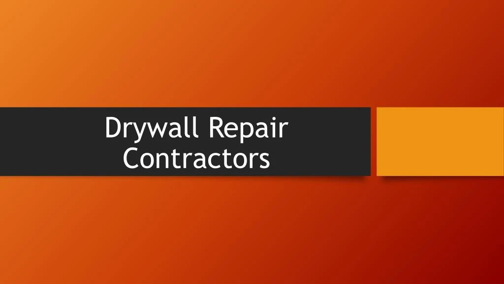 drywall repair contractors