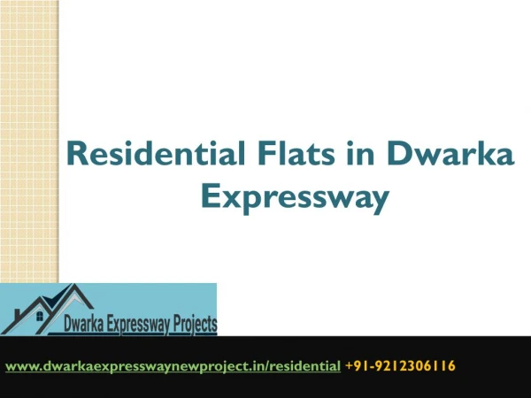 Residential Flats in Dwarka Expressway