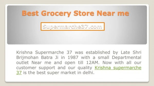 Best Grocery Store Near me