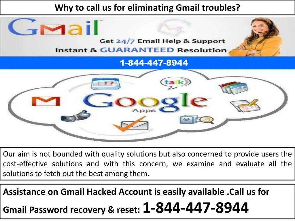 why to call us for eliminating gmail troubles