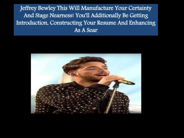 Jeffrey Bewley Believe In Yourself And Your Fantasy