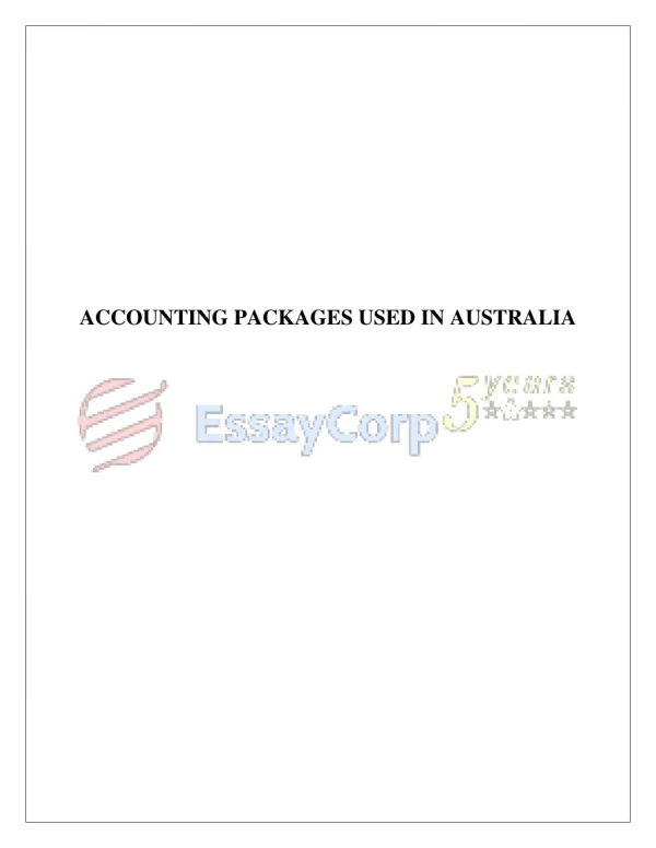 List of Accounting Packages | Types of Accounting Packages