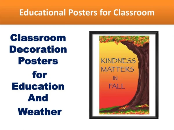 Different types of educational posters for classroom