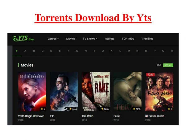 TV Shows Online By YTS