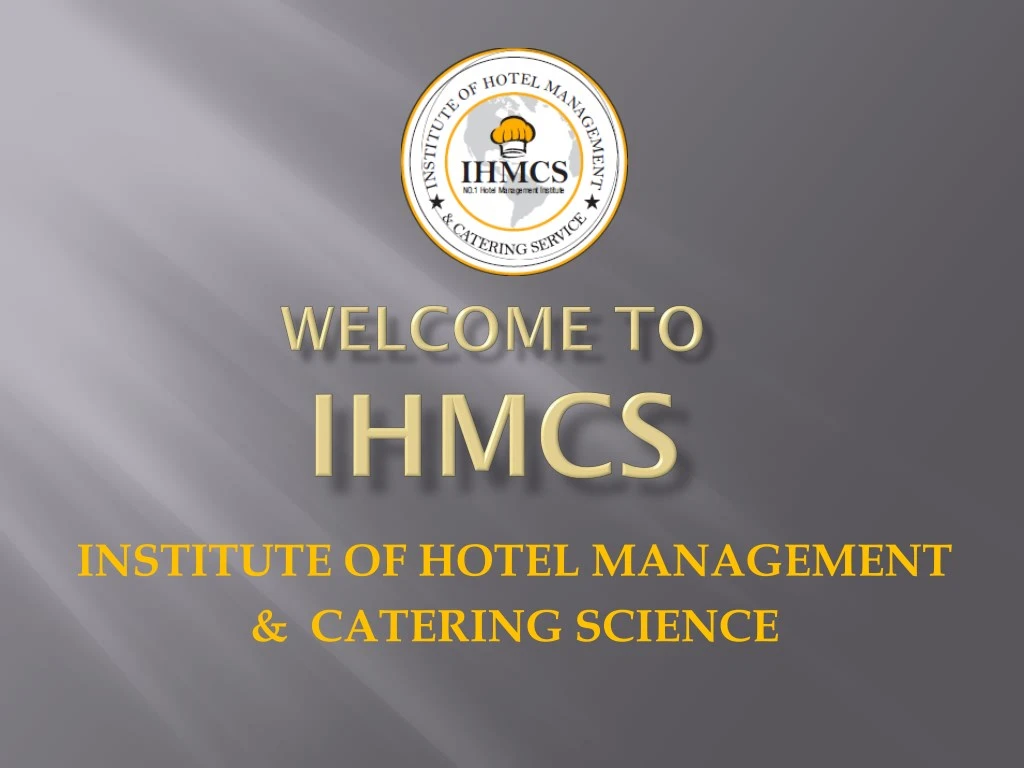 institute of hotel management catering science