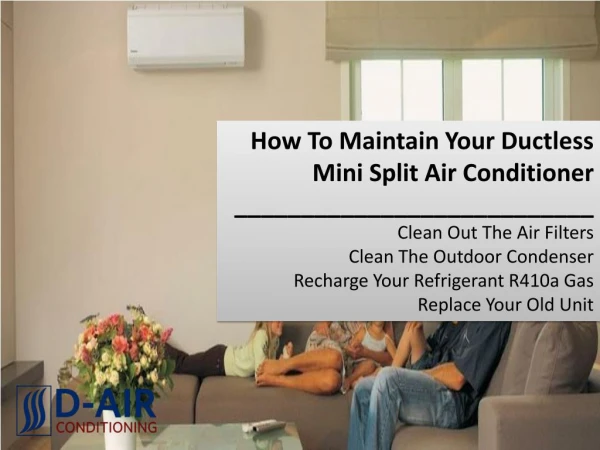 How To Maintain Your Ductless Mini Split Air Conditioner