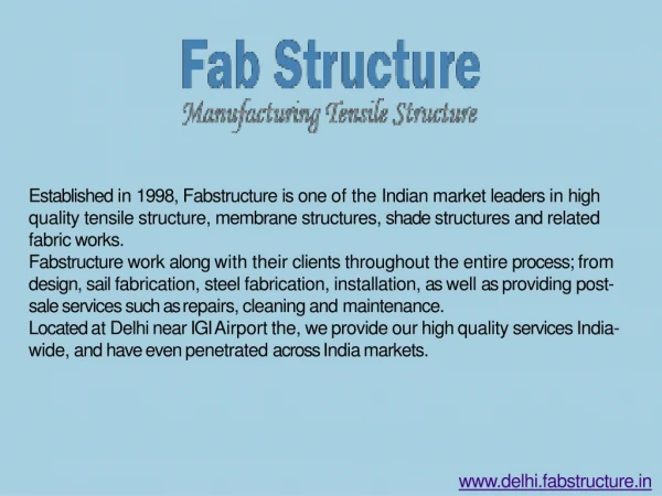 Tensile Structure In Delhi - Tensile Fabric Structure