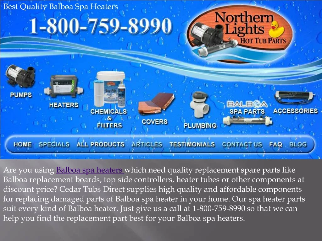 best quality balboa spa heaters