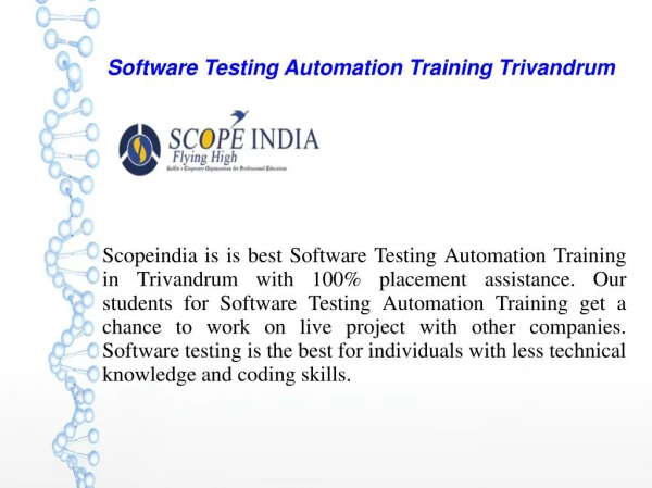Software Testing Training Kerala