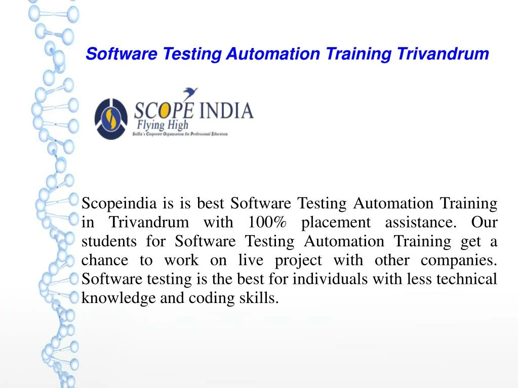 software testing automation training trivandrum