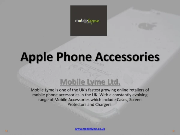 Apple Phone Accessories by Mobile Lyme UK