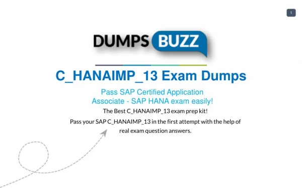 Updated C_HANAIMP_13 VCE Training Material - All in One Solution